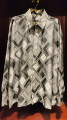 The Silver Square Long Sleeve Shirt - Big Boyz Collections