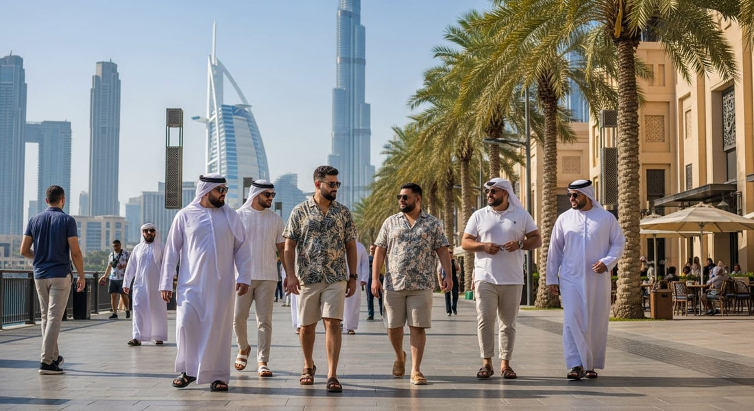 Plus Size Men in Dubai in the month of october
