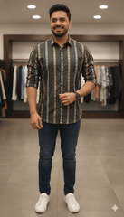 The Black Gold Long Sleeve Shirt - Big Boyz Collections