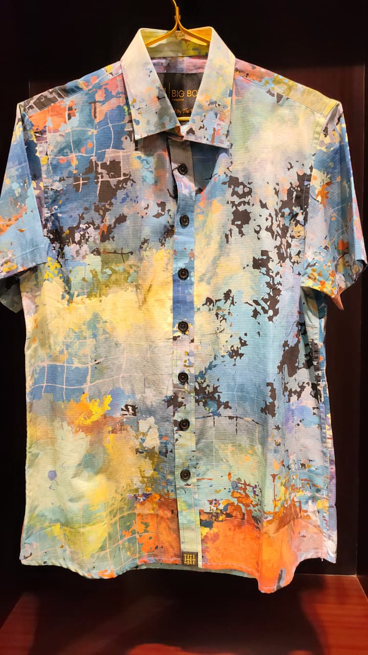 The Colour Square Short Sleeve Shirt - Big Boyz Collections