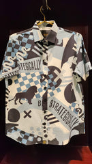 The Wild Blue Short Sleeve Shirt - Big Boyz Collections